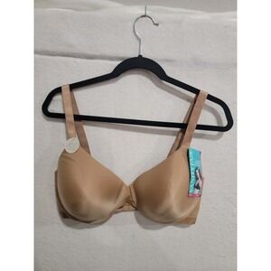 Vanity Fair Nearly Invisible Full Coverage Underwire Bra Totally Tan 38DD NWT